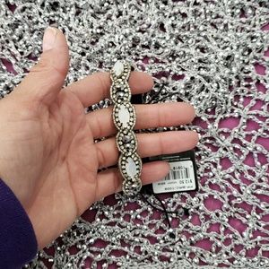 Pink Pewter adjustable bracelet
